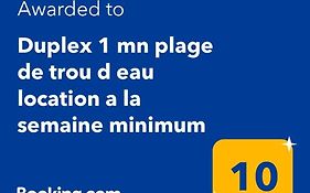 Duplex 1 Mn Plage De Trou D Eau Location A La Semaine Minimum
